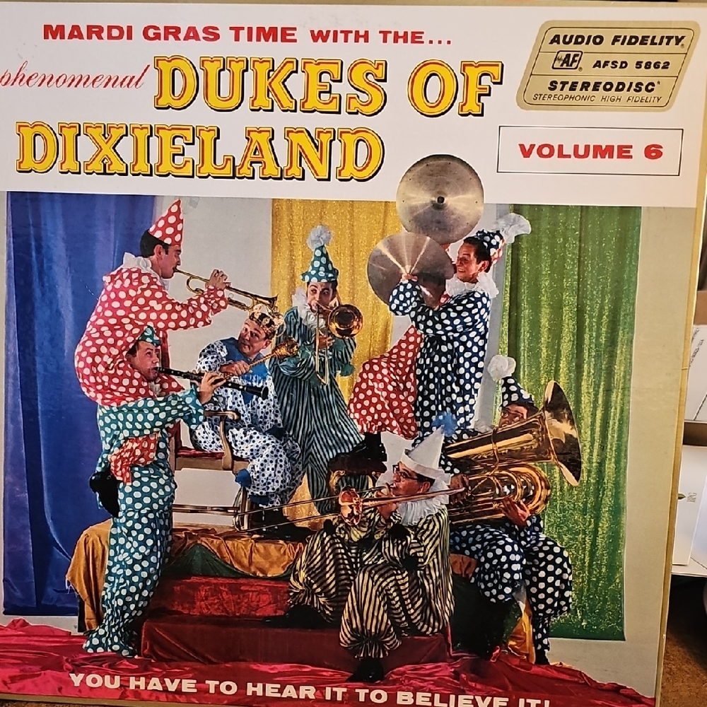 V043. Dukes of Dixieland Vinyl Record - Multicolor